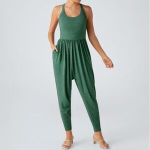 U Neck Pocket Harem Casual Jumpsuit-Easy Peezy Edition
